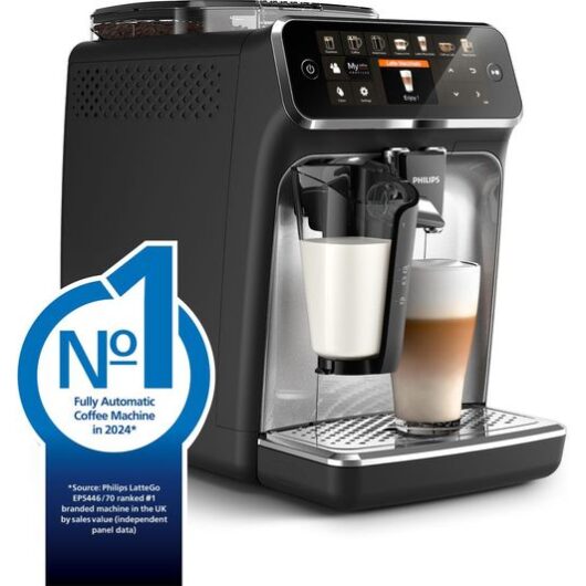 PHILIPS LatteGo EP5446/70 Bean to Cup Coffee Machine - Black