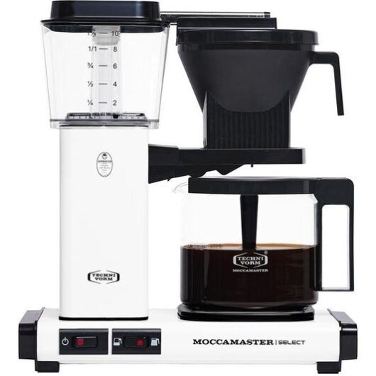 MOCCAMASTER KBG Select 53823 Filter Coffee Machine - Matte White