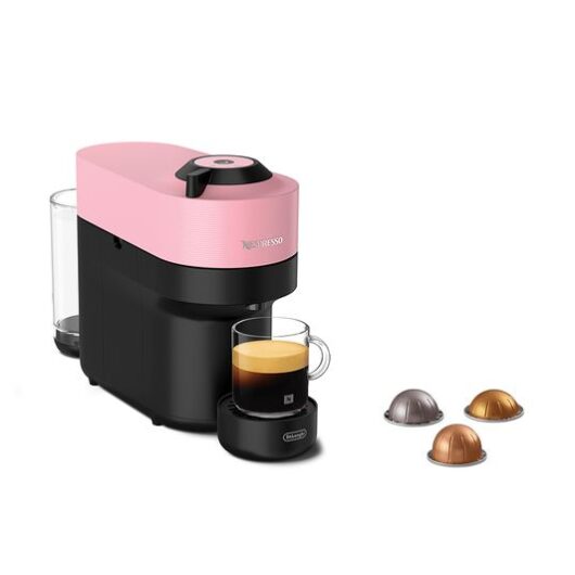 NESPRESSO by De'Longhi Vertuo Pop ENV90.P Coffee Machine - Black & Pink