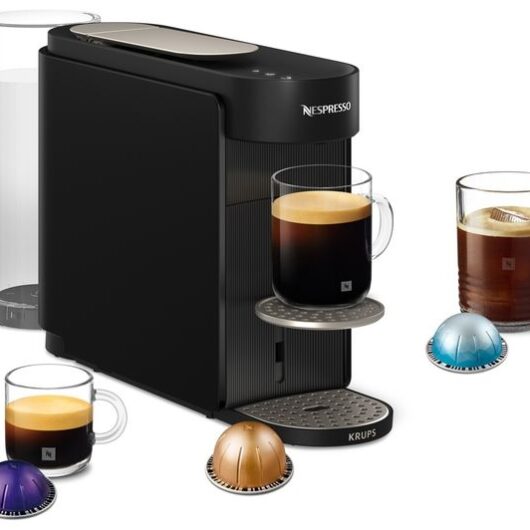 NESPRESSO by Krups Vertuo Up XN9408G0 Smart Pod Coffee Machine - Black
