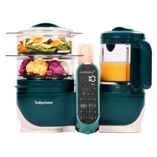Babymoov Nutribaby Opal Green 6 In 1 Baby Food Maker