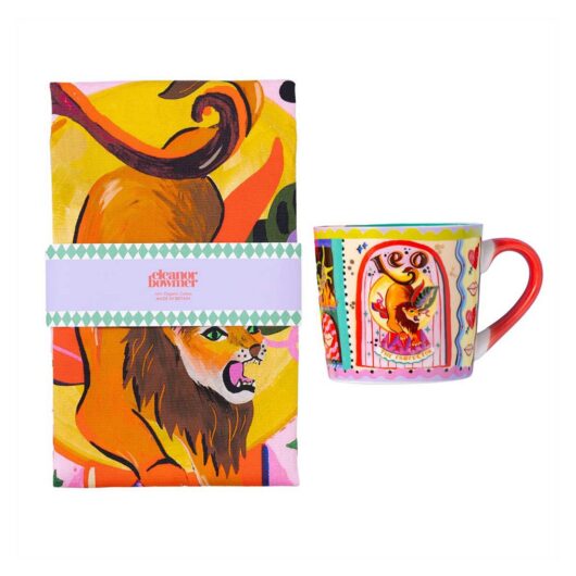 Eleanor Bowmer Leo Zodiac Mug & Tea Towel Set