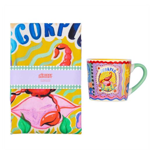 Eleanor Bowmer Scorpio Zodiac Mug & Tea Towel Set