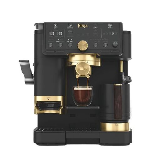 NINJA Luxe Café Pro by David Beckham ES771UKBK Bean to Cup Coffee Machine - Black & Gold