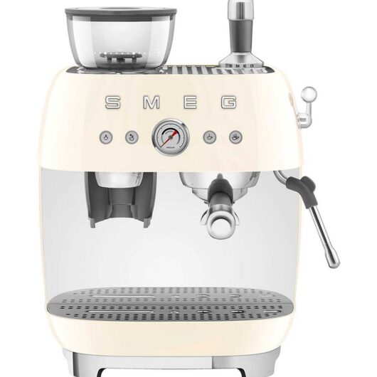 Smeg Espresso Coffee Machine With Grinder Cream